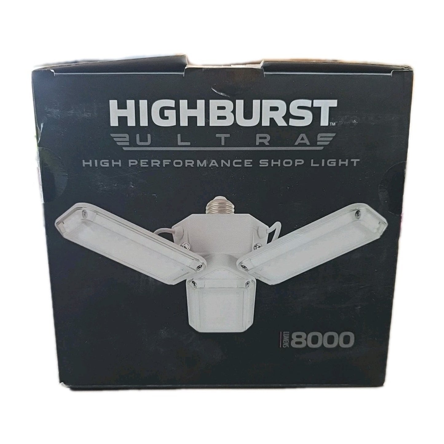 Bell+Howell 8000 Lumen LED 3-Panel Garage Light Screw-In E26 Daylight 6500K