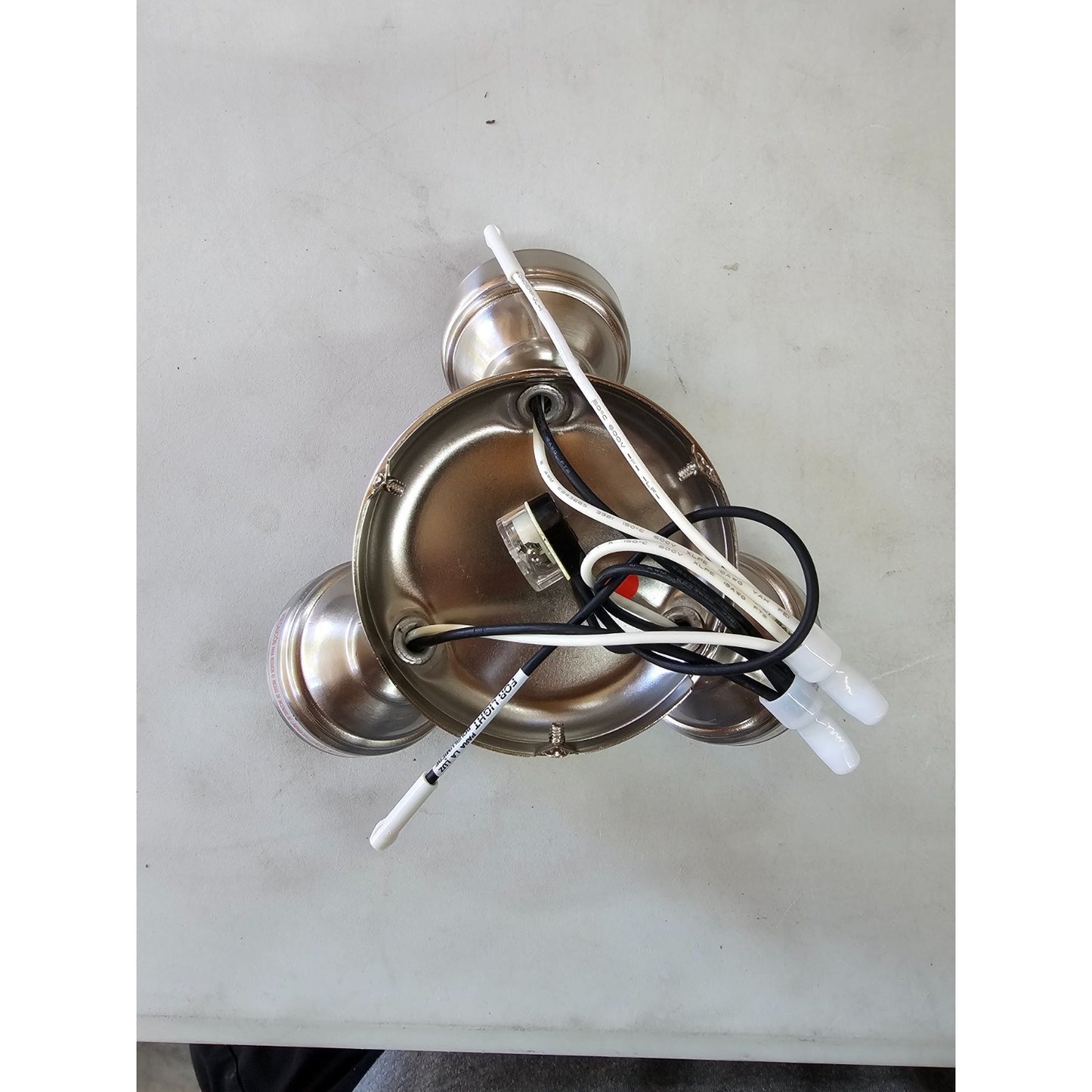 PARTS - Hampton Bay Glendale III 52 in LED Brushed Nickel Ceiling Fan with Light
