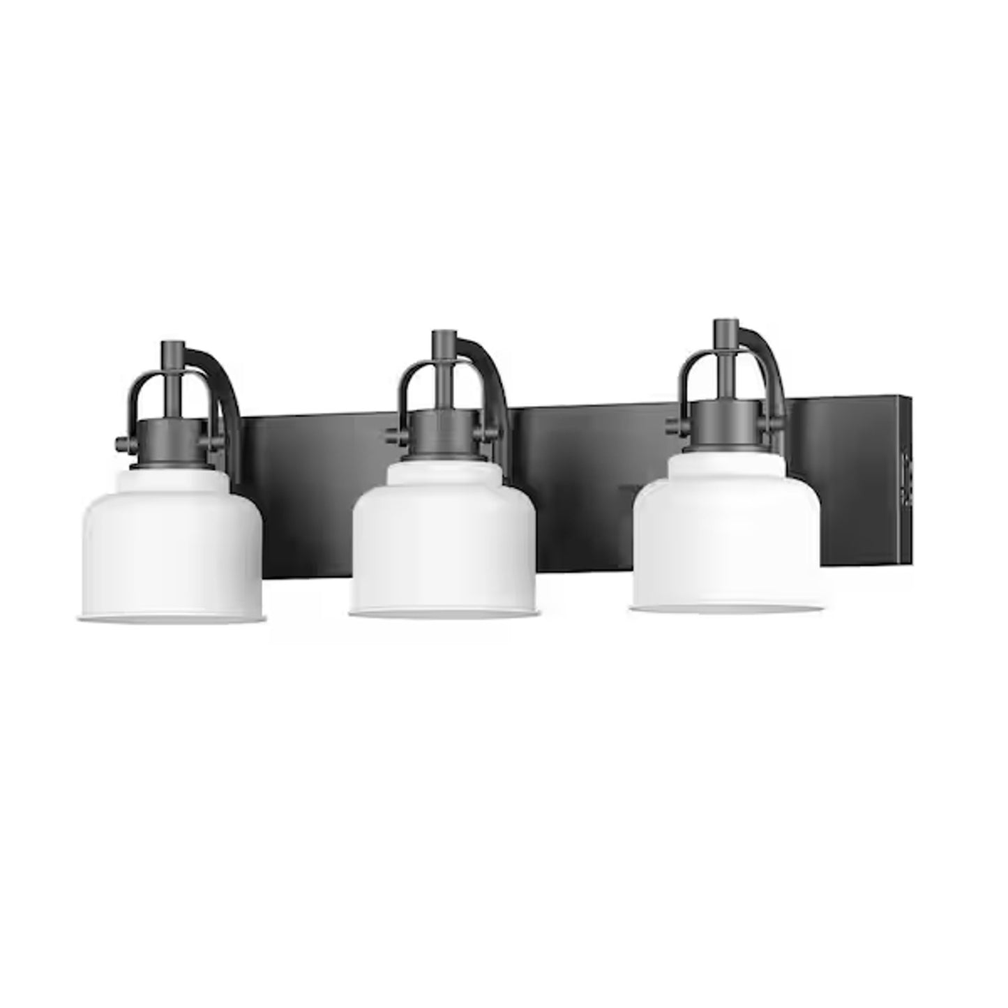Globe Rockhill 22" 3-Light LED Vanity Light Matte Black Night Light Dimmable
