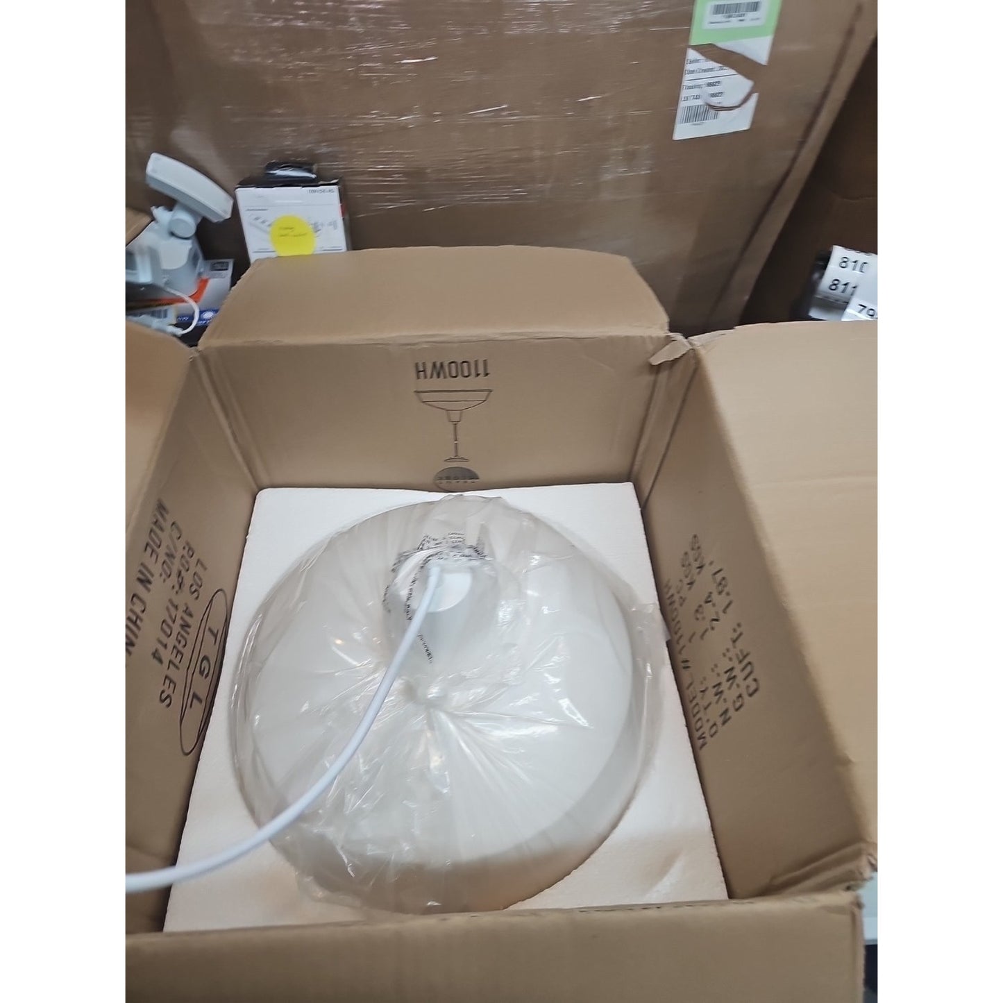 Trans Globe Lighting 1100-WH Sherman Pendant White