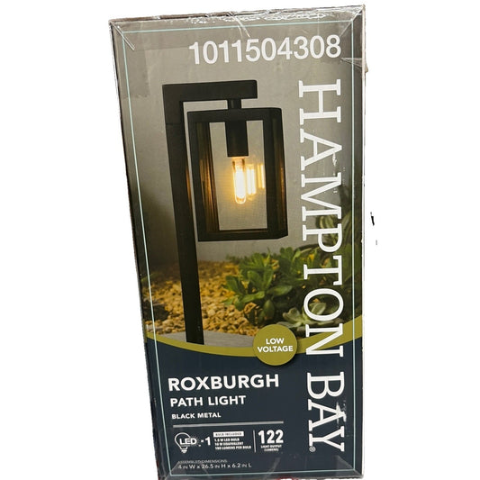Hampton Bay Roxburgh Low Voltage LED Matte Black Path Light