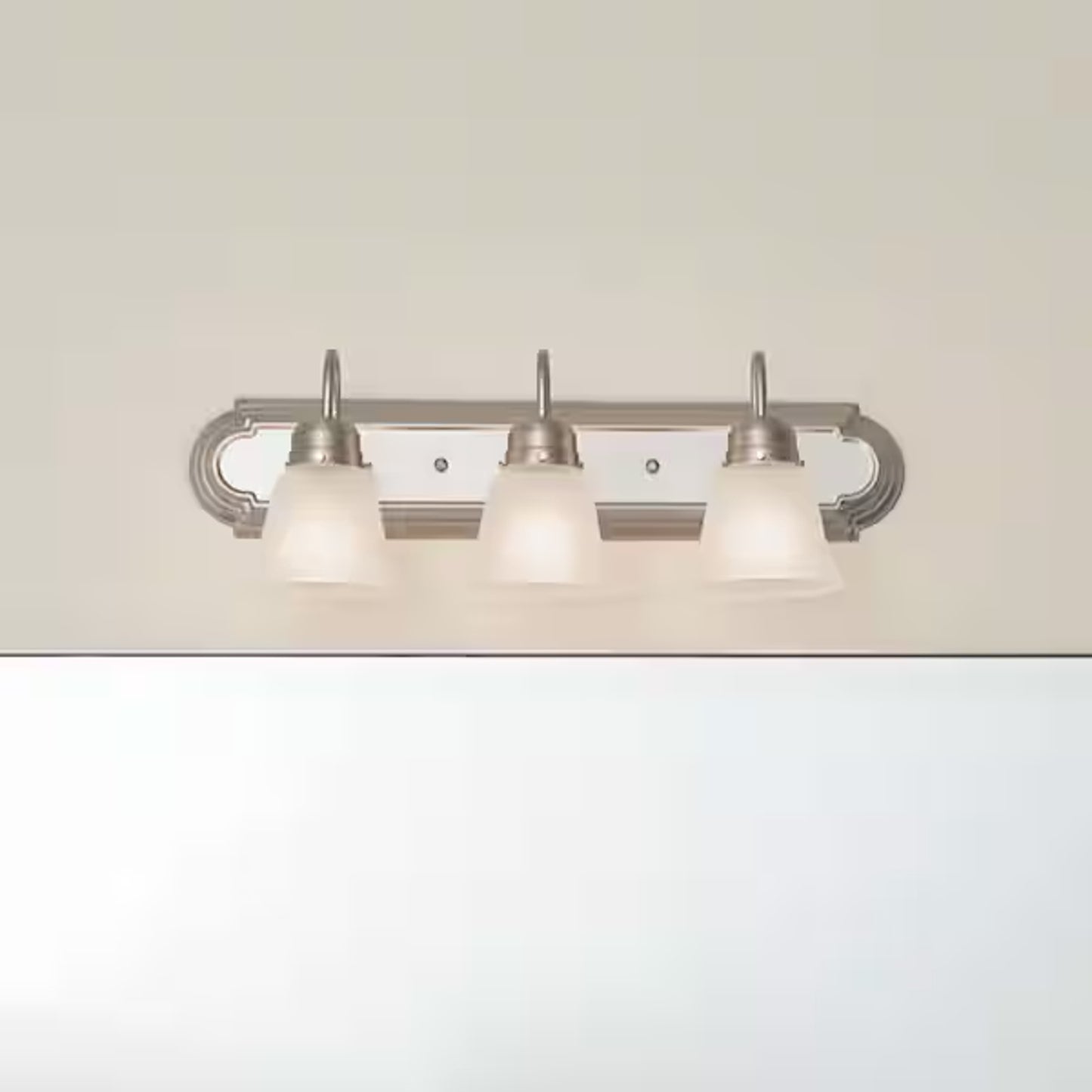 Kichler Independence 24" 3-Light Brushed Nickel Bathroom Vanity Light