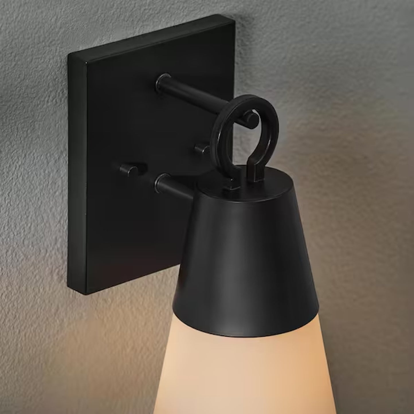 NEW Duvall 14” 1-Light Black Outdoor Hardwired Wall Lantern Sconce B114