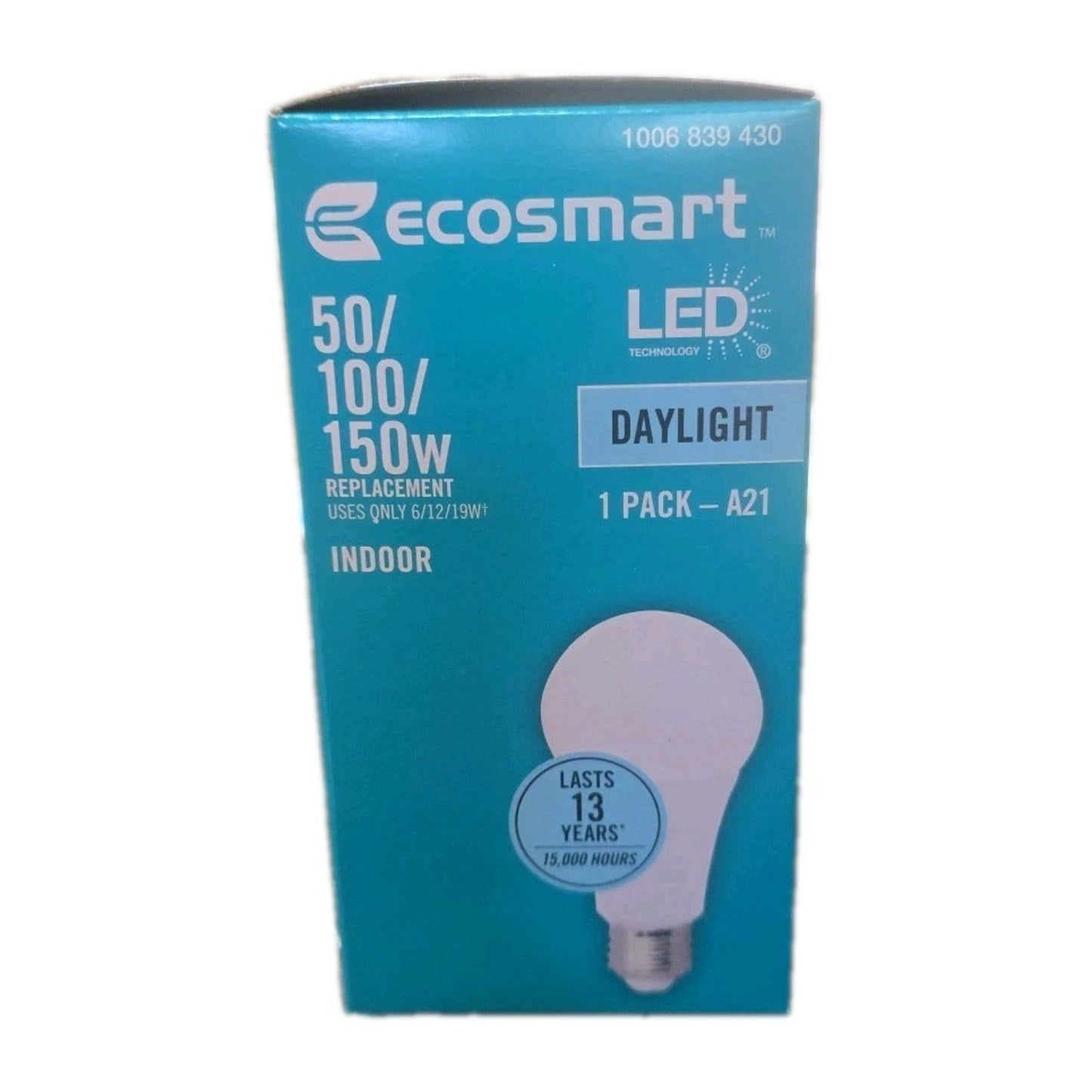 6-Pack EcoSmart A21 3-Way LED Light Bulbs 50/100/150W Equivalent Daylight 5000K