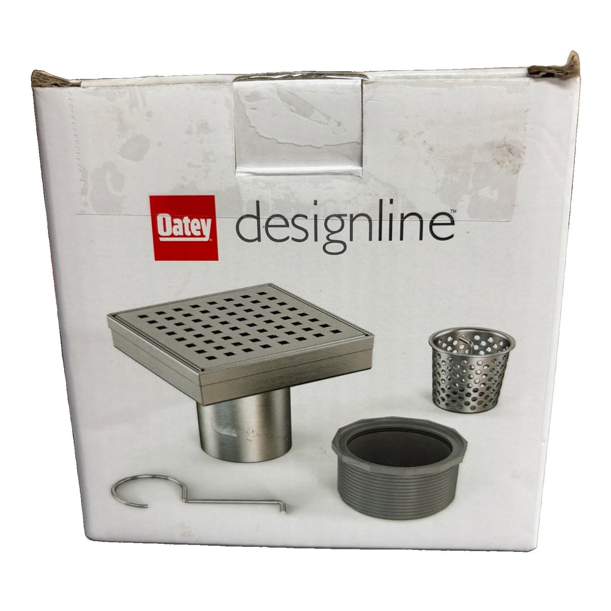 OATEY Designline 4 in. x 4 in. Stainless Steel Square Shower Drain. NEW