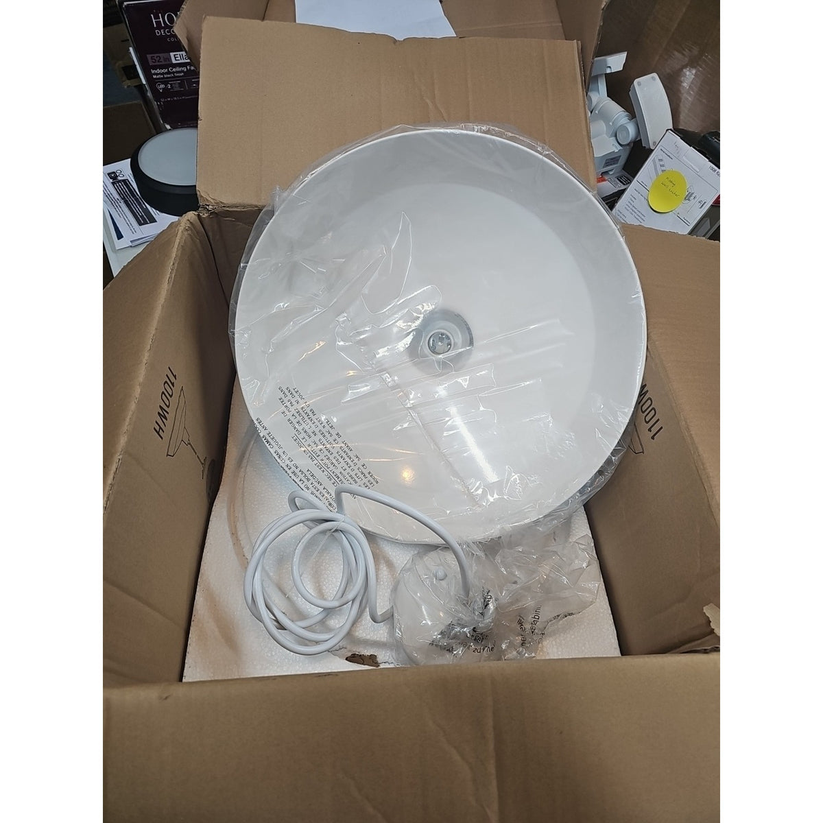 Trans Globe Lighting 1100-WH Sherman Pendant White