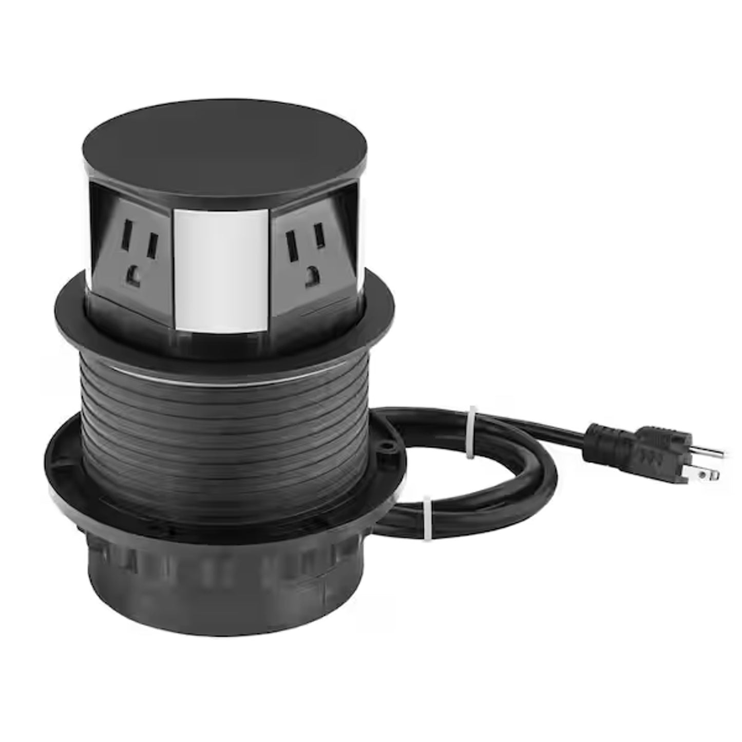 Link2Home Pop-Up Outlet 3 AC 2 USB Type-C 10W Wireless Charger EM-PU-150E