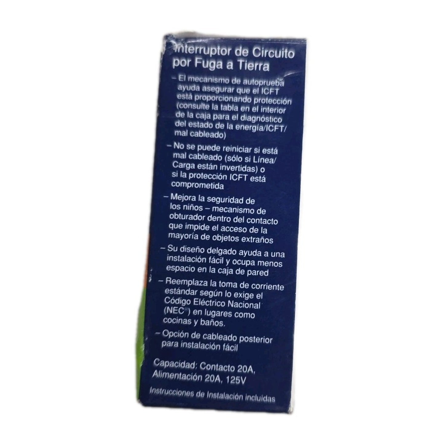 Leviton GFCI Outlet Slim Design Self Test 20A GFCI Receptacle, Ivory, GFTR2-KI