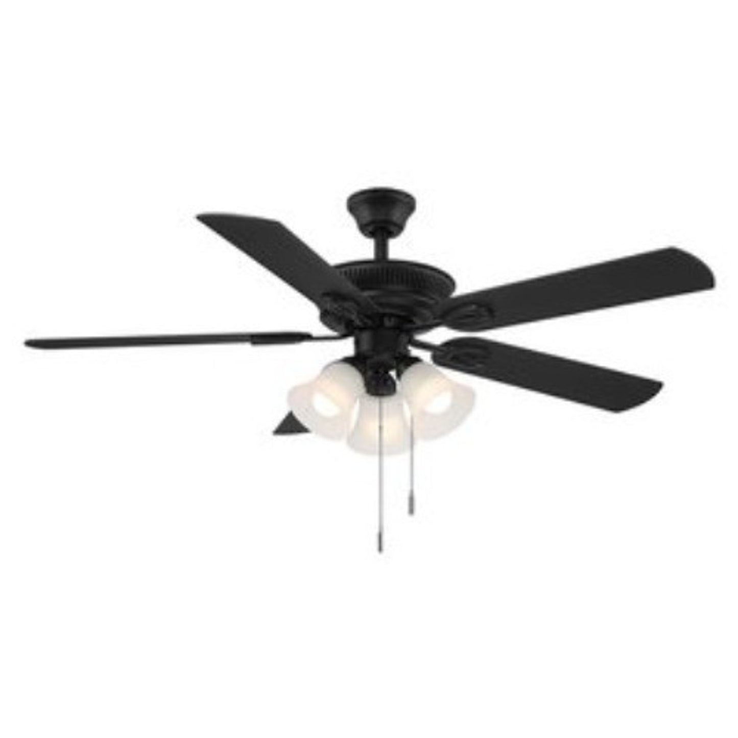 PARTS - Hampton Bay Glendale III 52" LED Matte Black Ceiling Fan w/ Light