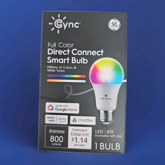 CYNC By GE Full Color Direct Connect Smart Bulb (1 LED A19 Bulb)