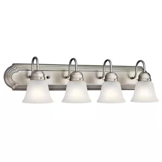 Kichler Independence 30" 4-Light Brushed Nickel Bathroom Vanity Light