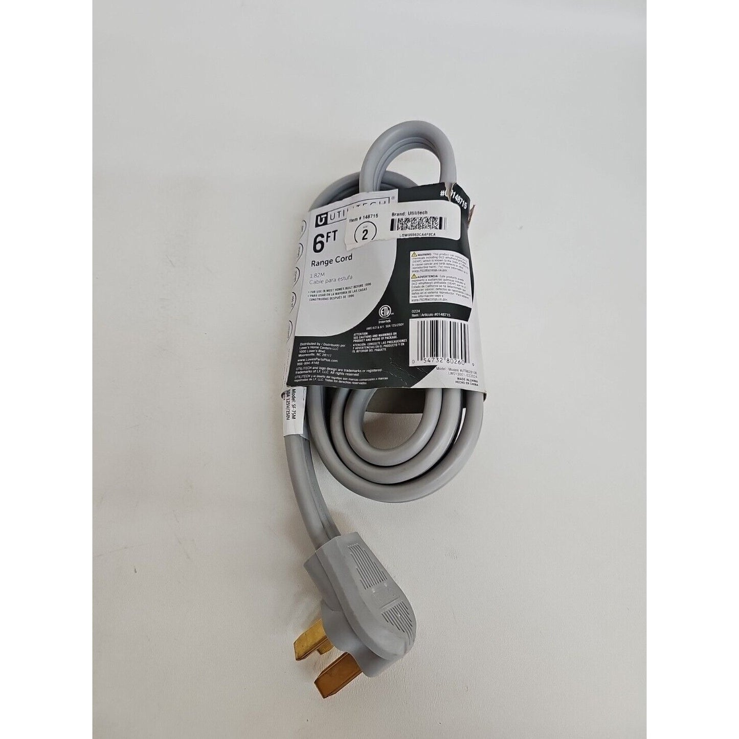 Electricord E11808 10/3 6' Dryer Cord