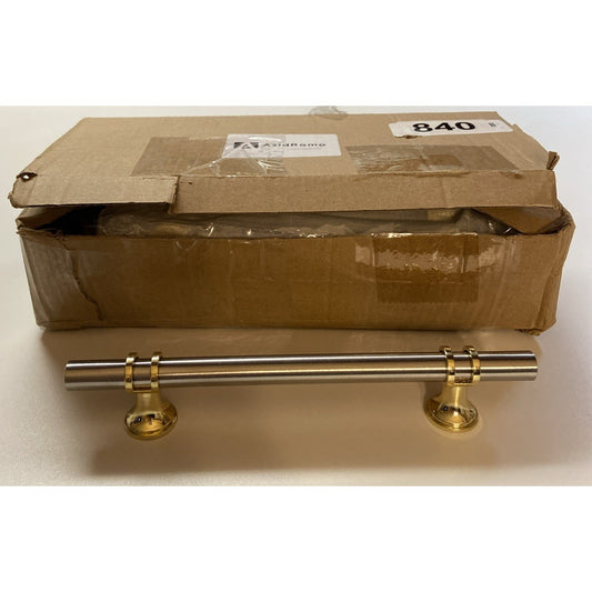 Asidrama cabinet pulls 10 pack 5 inch brushed nickel and brass