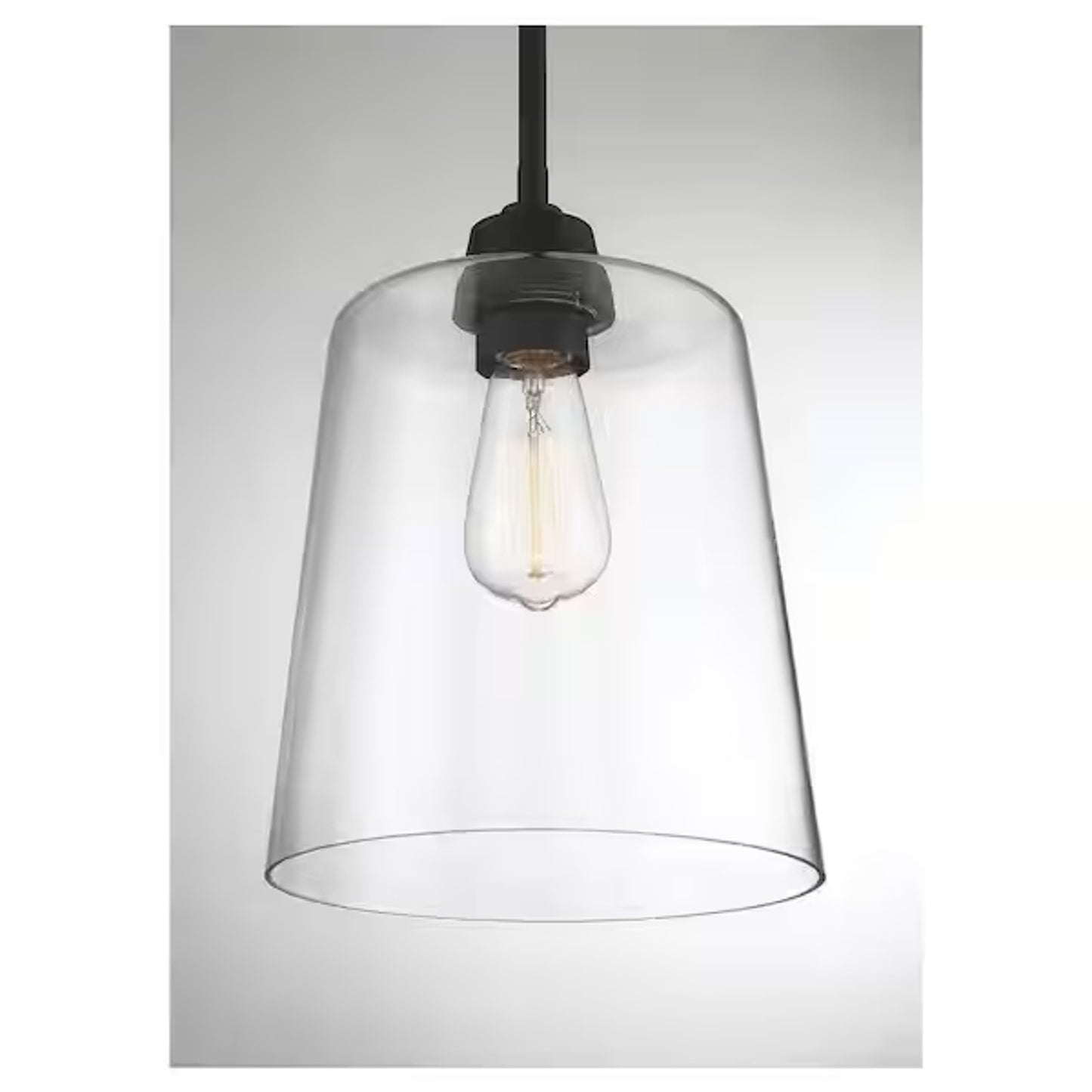 Savoy House Meridian 1-Light Pendant Matte Black Glass Farmhouse M70081MBK