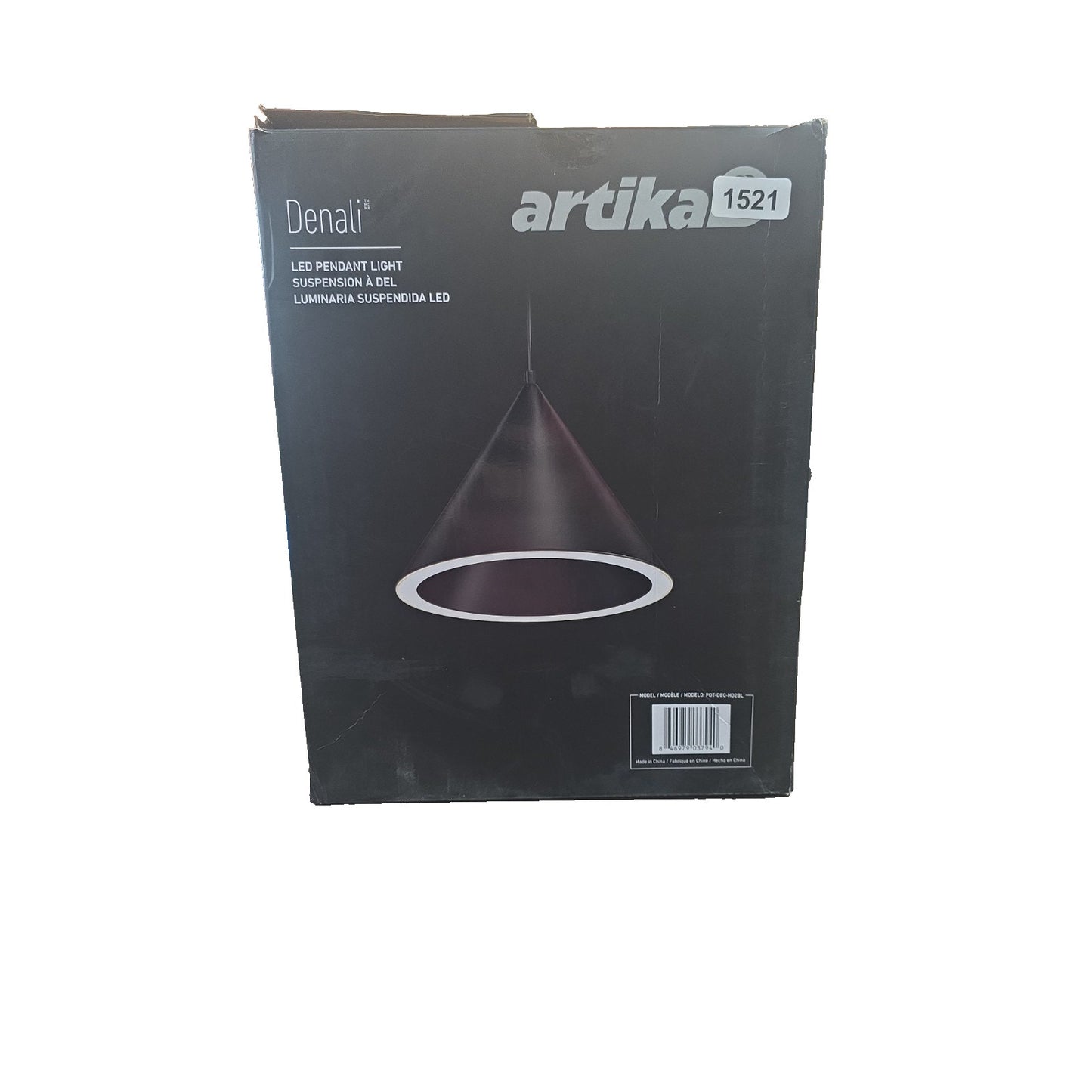 Artika Denali Modern Matte Black LED Pendant Light Dimmable 3CCT Adjustable