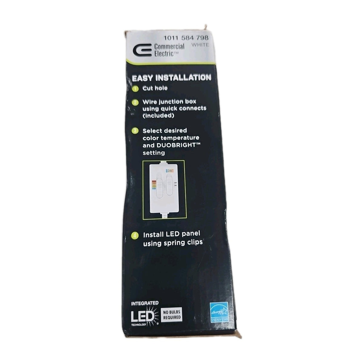Commercial electric 92290 6 in. LED Integrated Ultraslim Recessed Kit Elite
