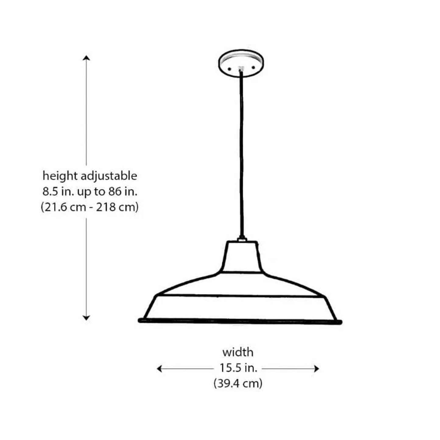 Trans Globe Lighting 1100-WH Sherman Pendant White