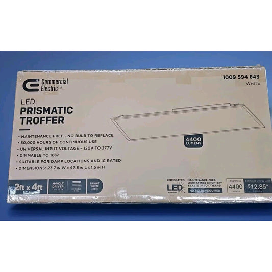 2 ft. x 4 ft. 4400 Lumens Integrated LED Panel Light, 4000K