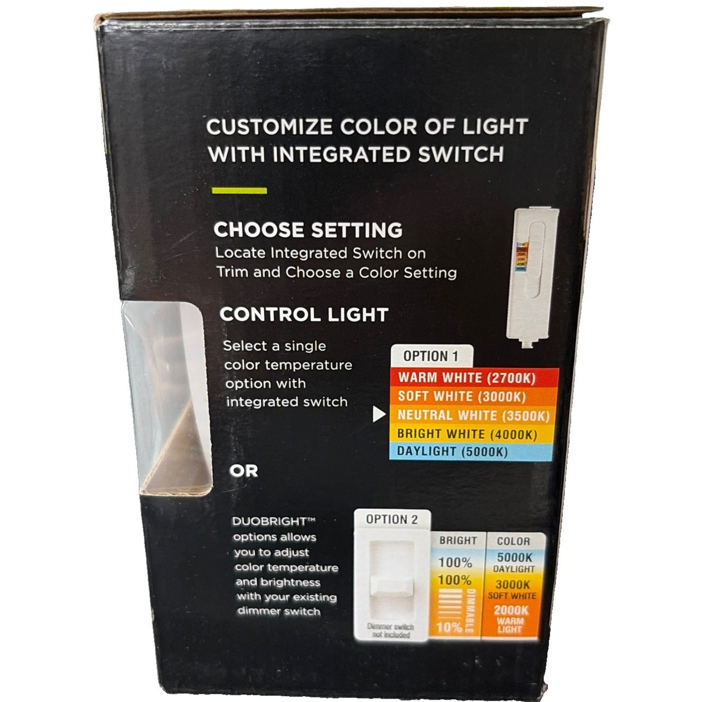 Lot Of 10: 4 “ LED Recessed Lights Canless Dimmable Selectable White CCT