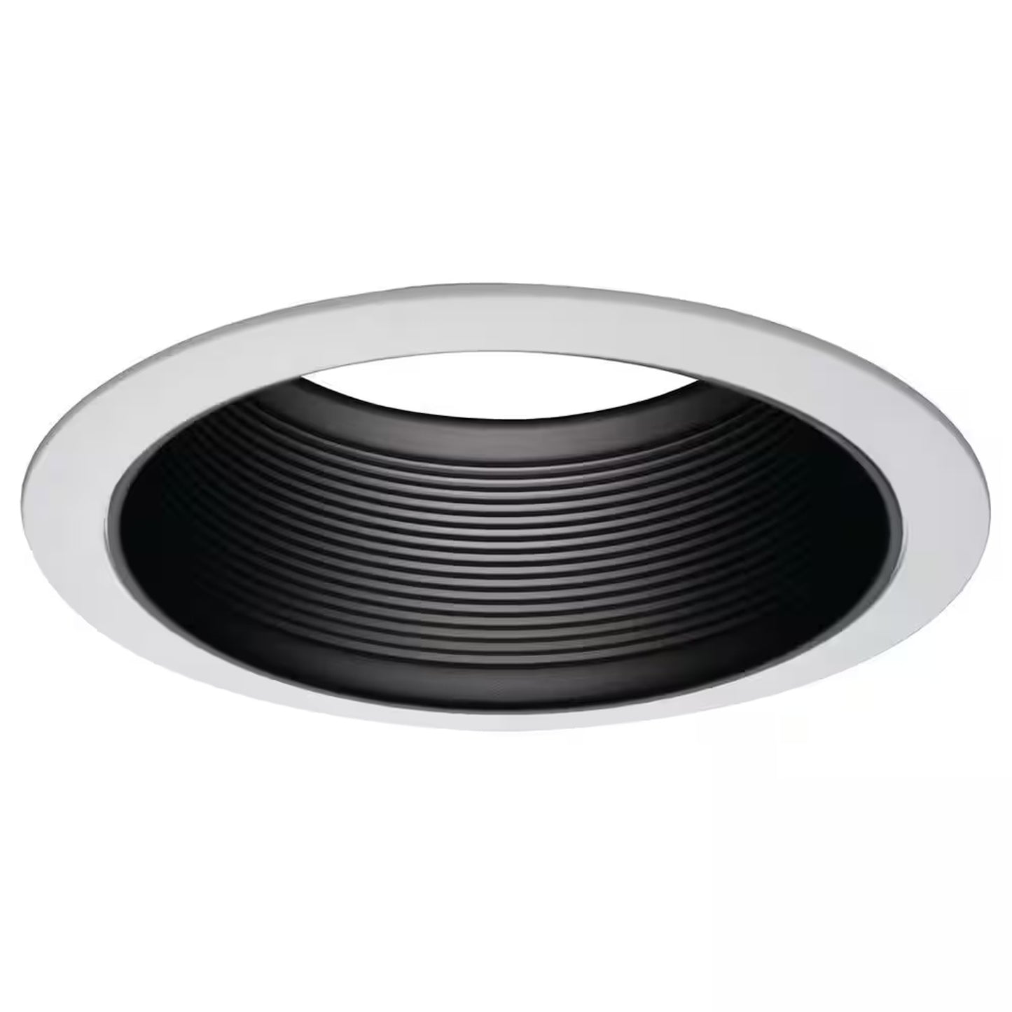 Lot of 10 HALO 6100BB 6" Recessed Light Trim Black Baffle White Ring Overlay