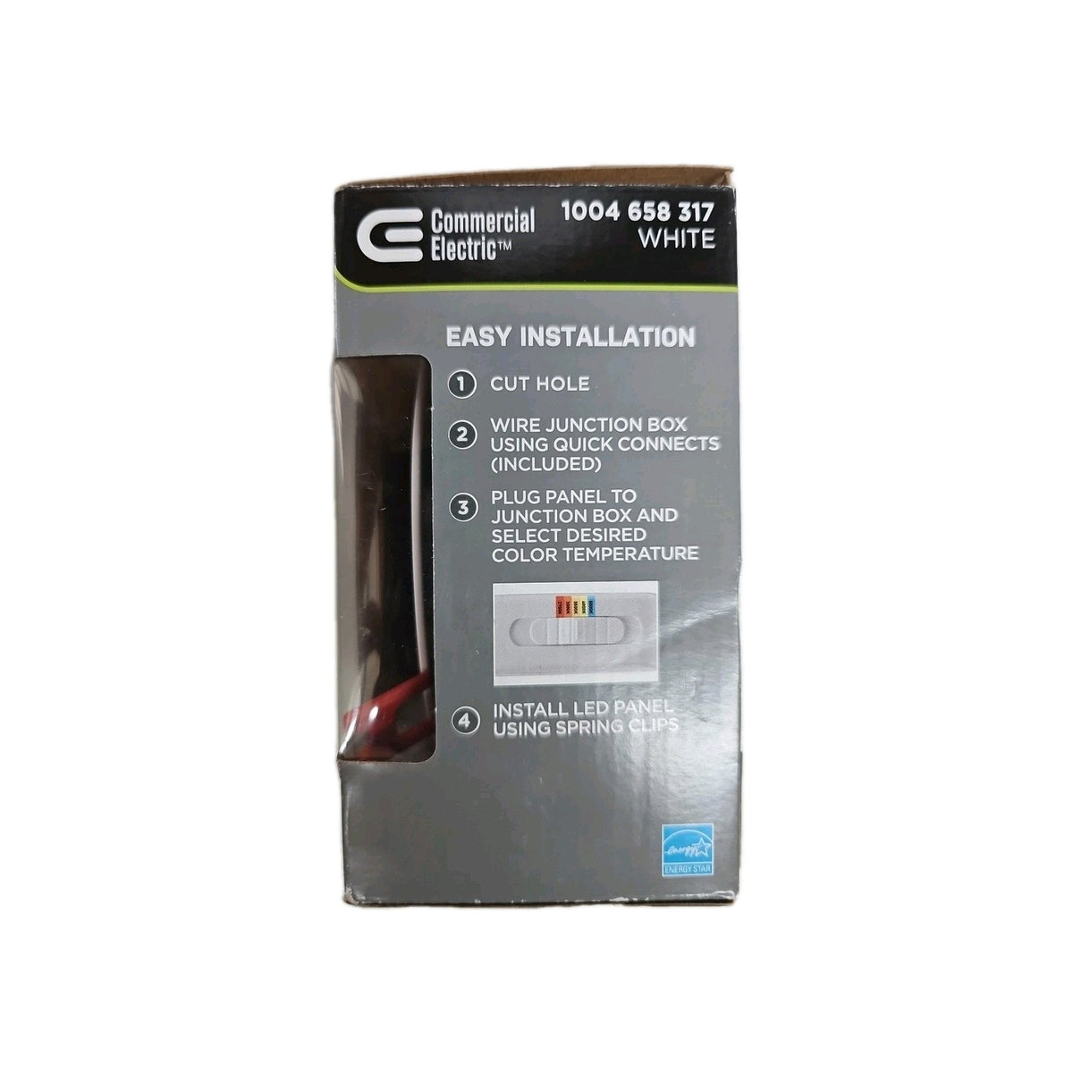 Commercial Electric 4" LED Slim Color Changing Recessed Kit 1004-658-317