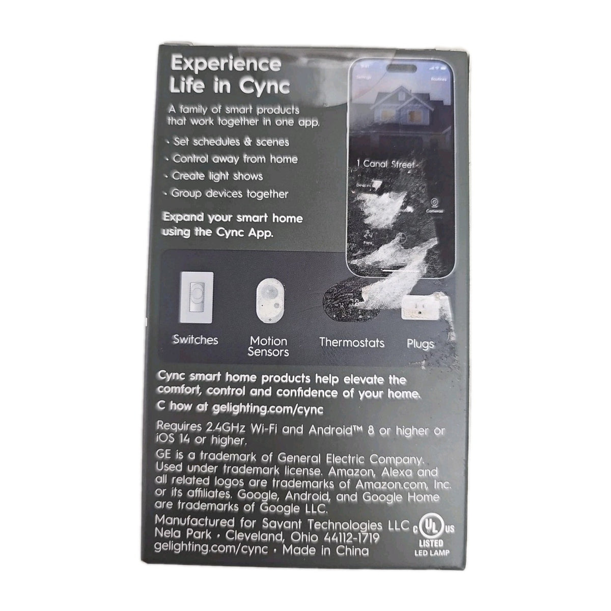 CYNC By GE Full Color Direct Connect Smart Bulb (1 LED A19 Bulb)