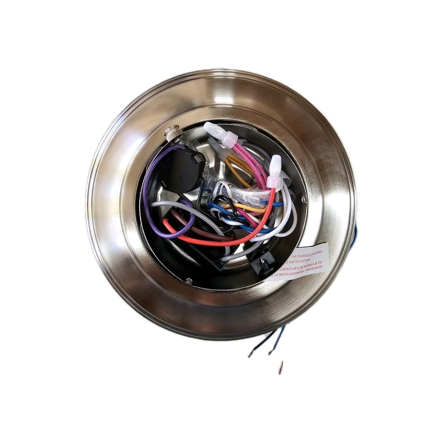 PARTS - Hampton Bay Glendale III 52 in LED Brushed Nickel Ceiling Fan with Light