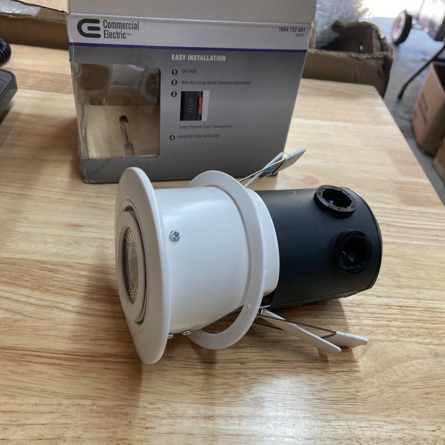 Commercial Electric 3 in. 2700K - 5000K White Blanco Recessed Integrated LED