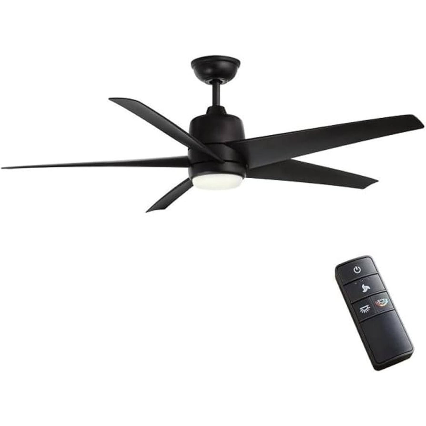 Parts - Hampton Bay Mena 54in. Color Changing LED Matte Black Ceiling Fan