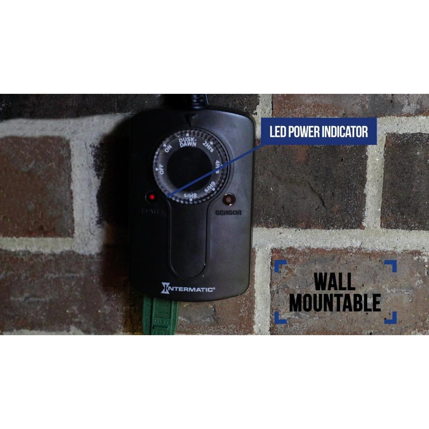 Intermatic HB51K 24 Hour Outdoor Timer with Photocell Light Sensor, Weatherproof