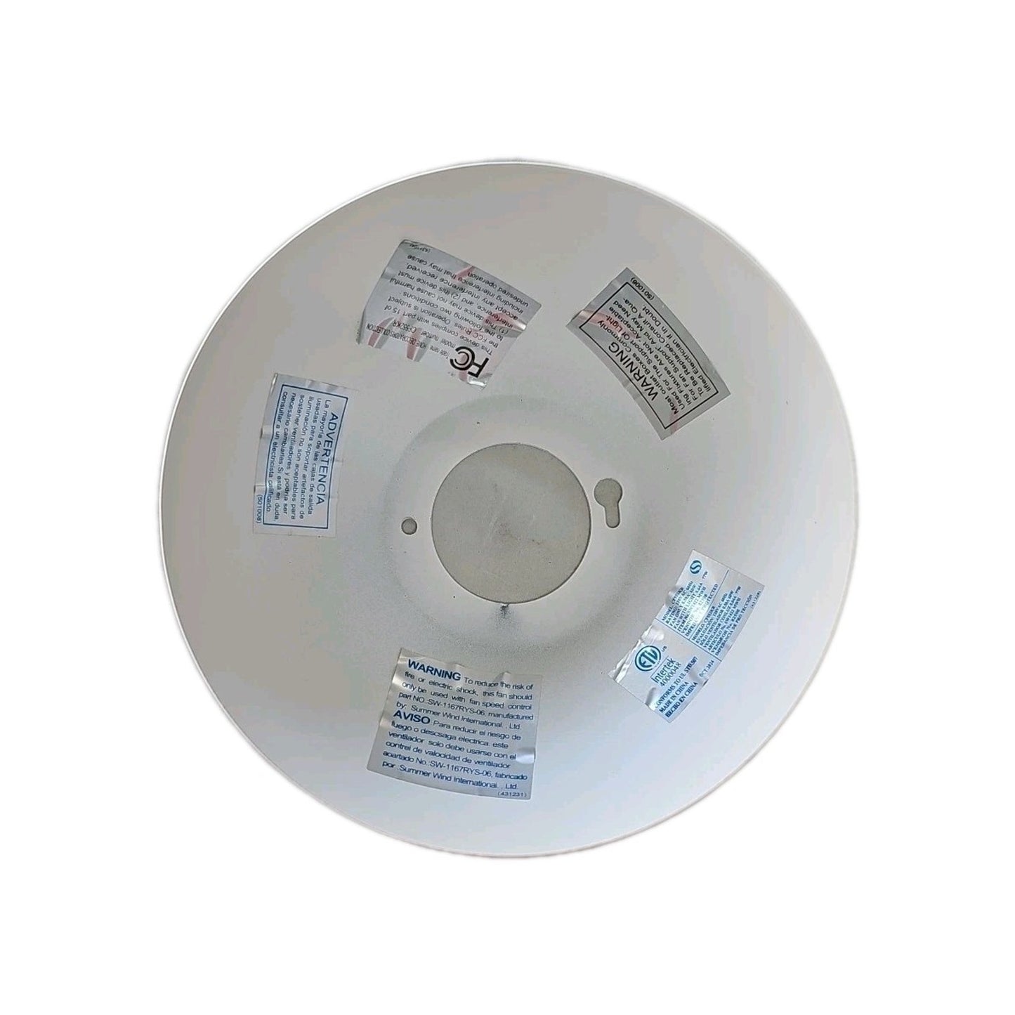 PARTS - Home Decorators Merwry 52in LED Matte White Ceiling Fan SW1422WH