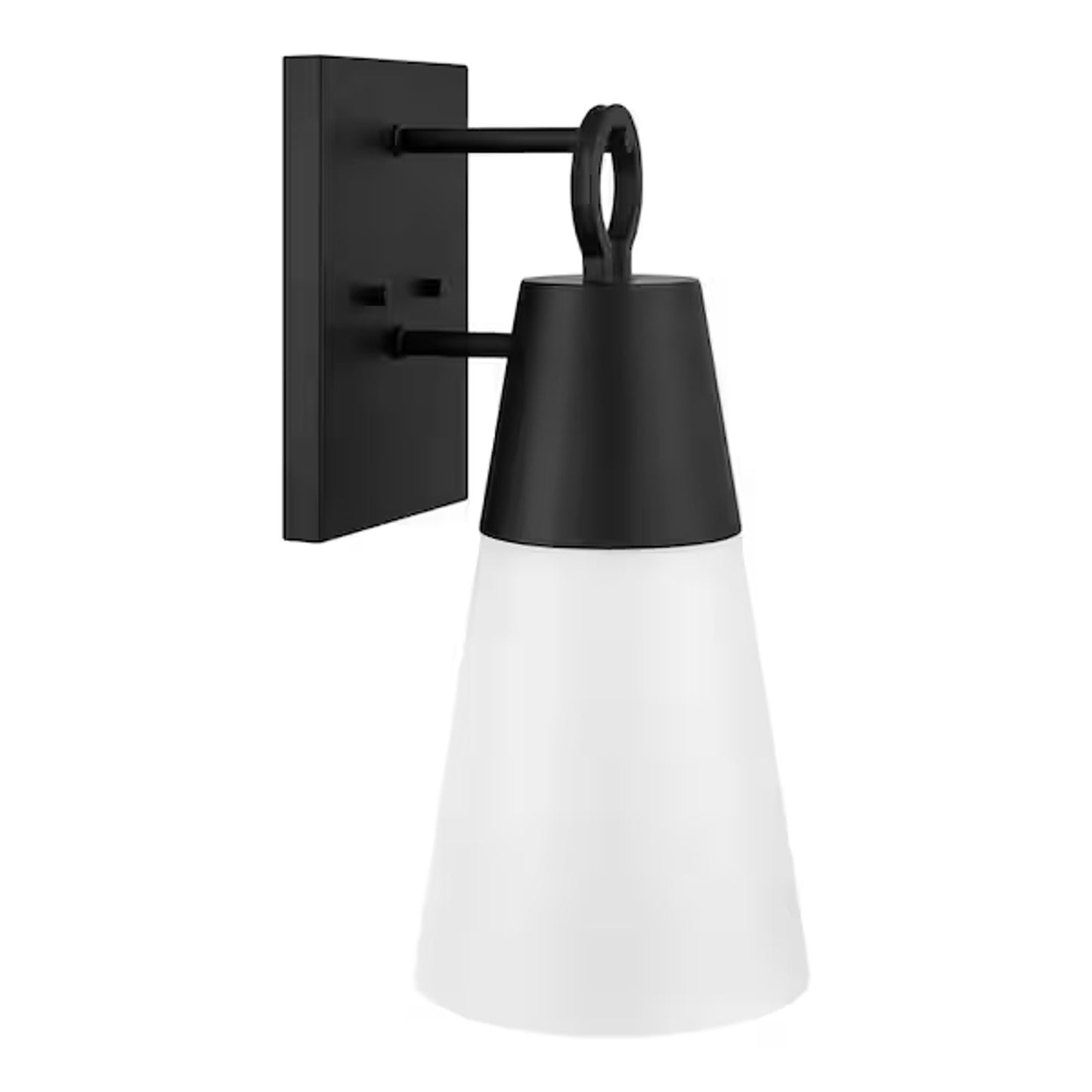 NEW Duvall 14” 1-Light Black Outdoor Hardwired Wall Lantern Sconce B114