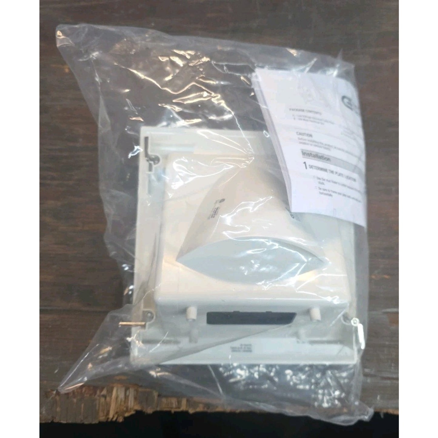 Commercial Electric Recessed TV Media Wall Plate Outlet Cable Pass-Through White