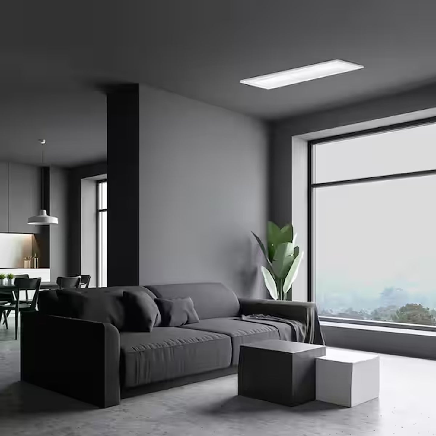 Commercial Electric LED Color Changing Flat Panel 1 ft x 1 ft 1009 098 582