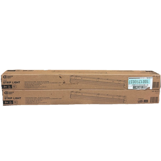 Commercial Electric 2 ft LED Garage Workshop Ceiling Light Fixture 2 Pack