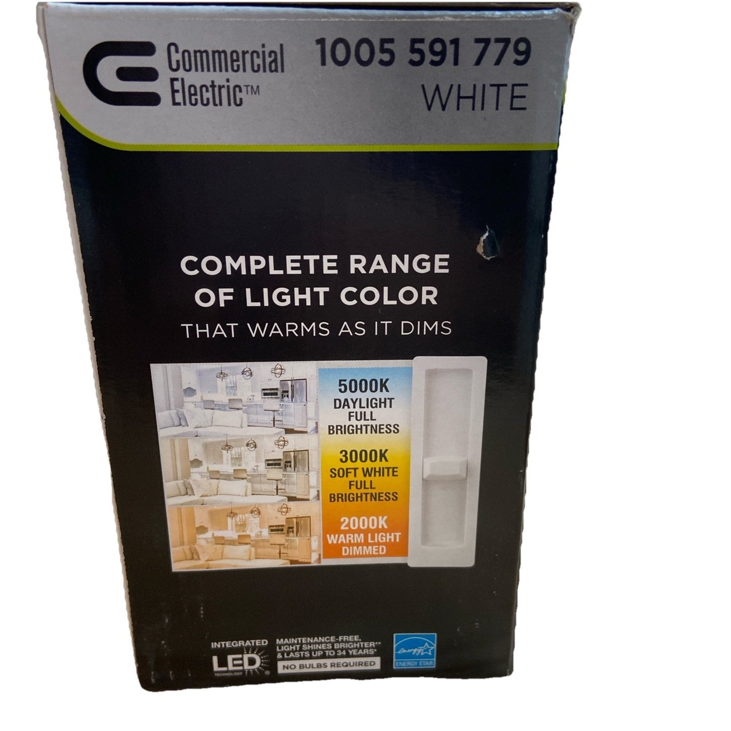Comercial Elec. 4-inch LED Frameless Adj Color Temp Recessed Light 4 Pack New
