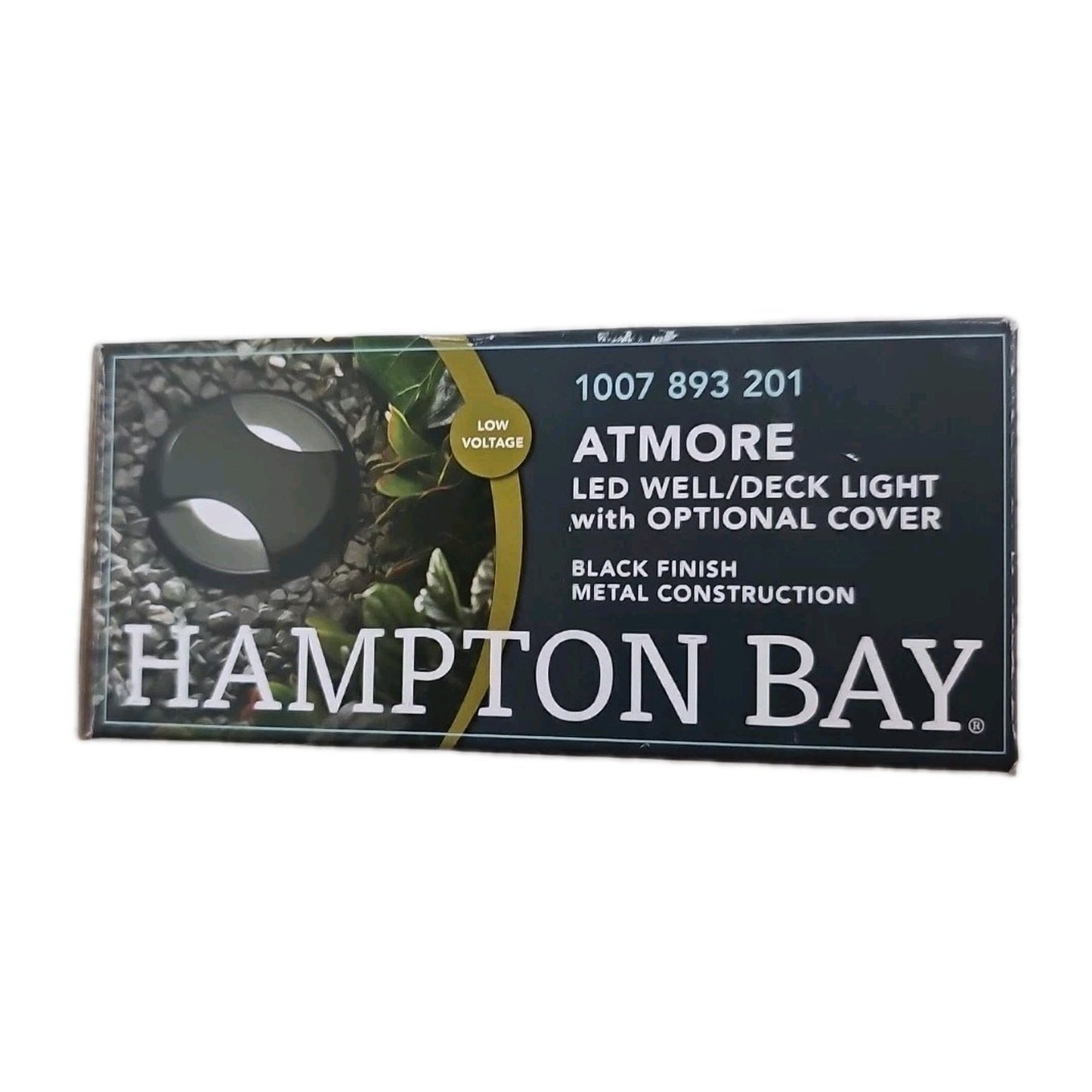 Hampton Bay 150 Lumens Low Voltage Round Outdoor InGround Well/Deck Light Black