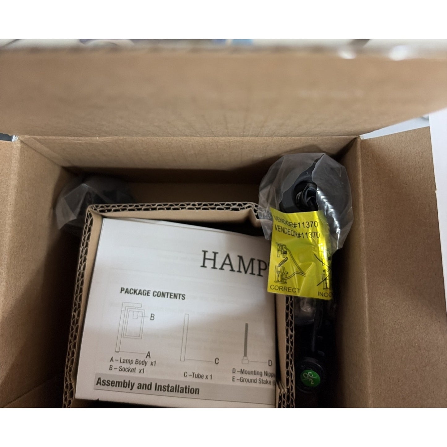 Hampton Bay Roxburgh Low Voltage LED Matte Black Path Light