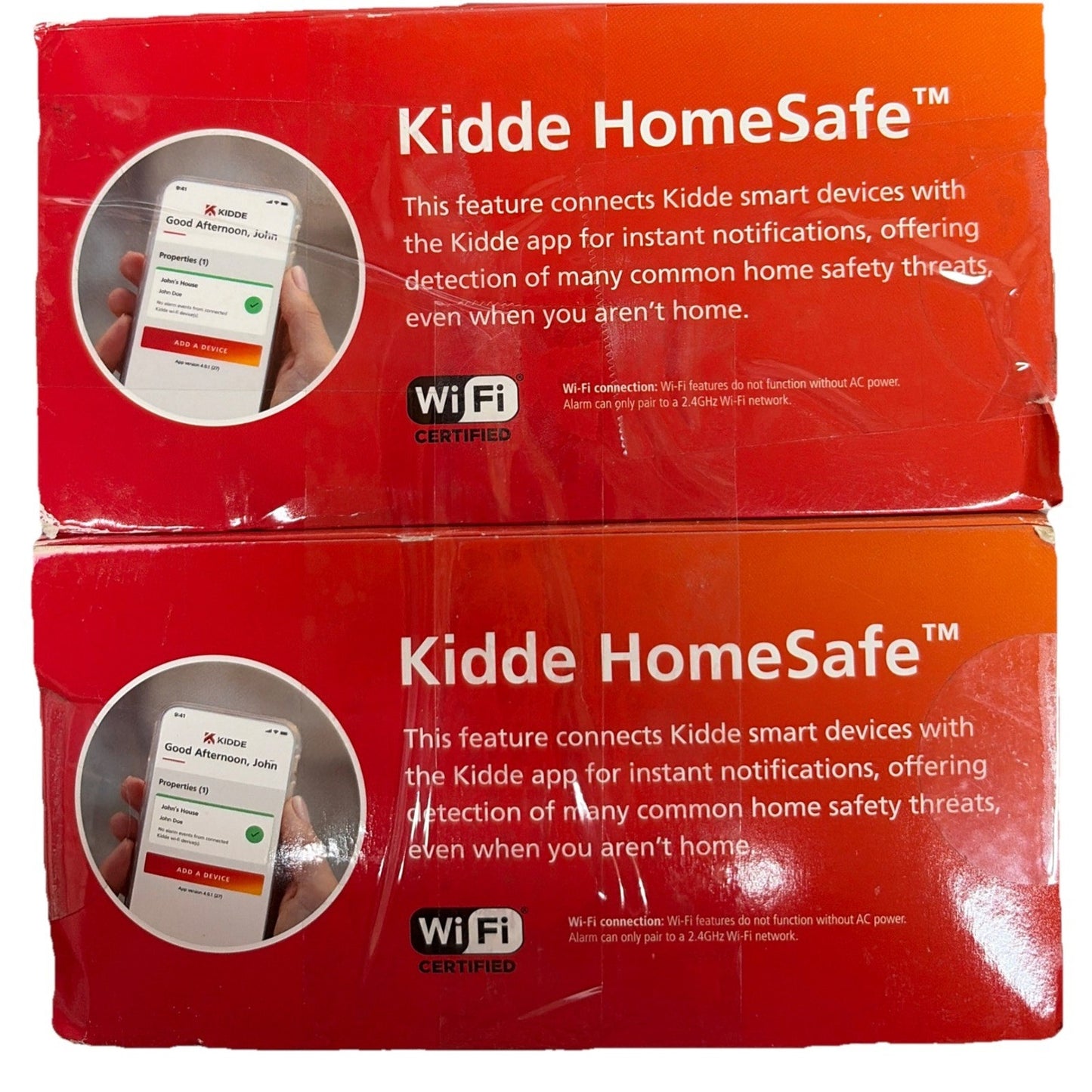 2 Pk Kidde Hardwired Smoke Detector Smart Features and Voice Alerts Wi-Fi 7/23