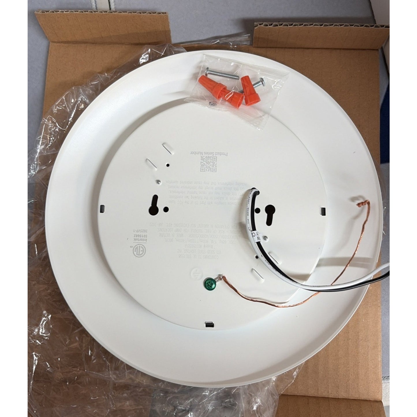 Commercial Electric 8" LED Flush Mount Disk Light 900-1400LM Dimmable White