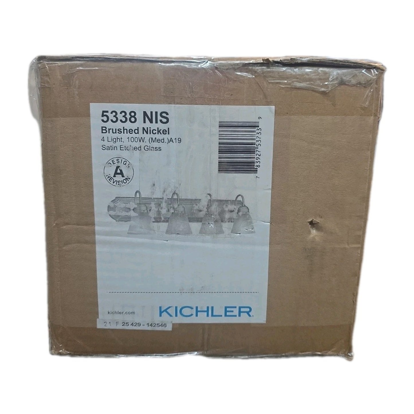 Kichler Independence 30" 4-Light Brushed Nickel Bathroom Vanity Light