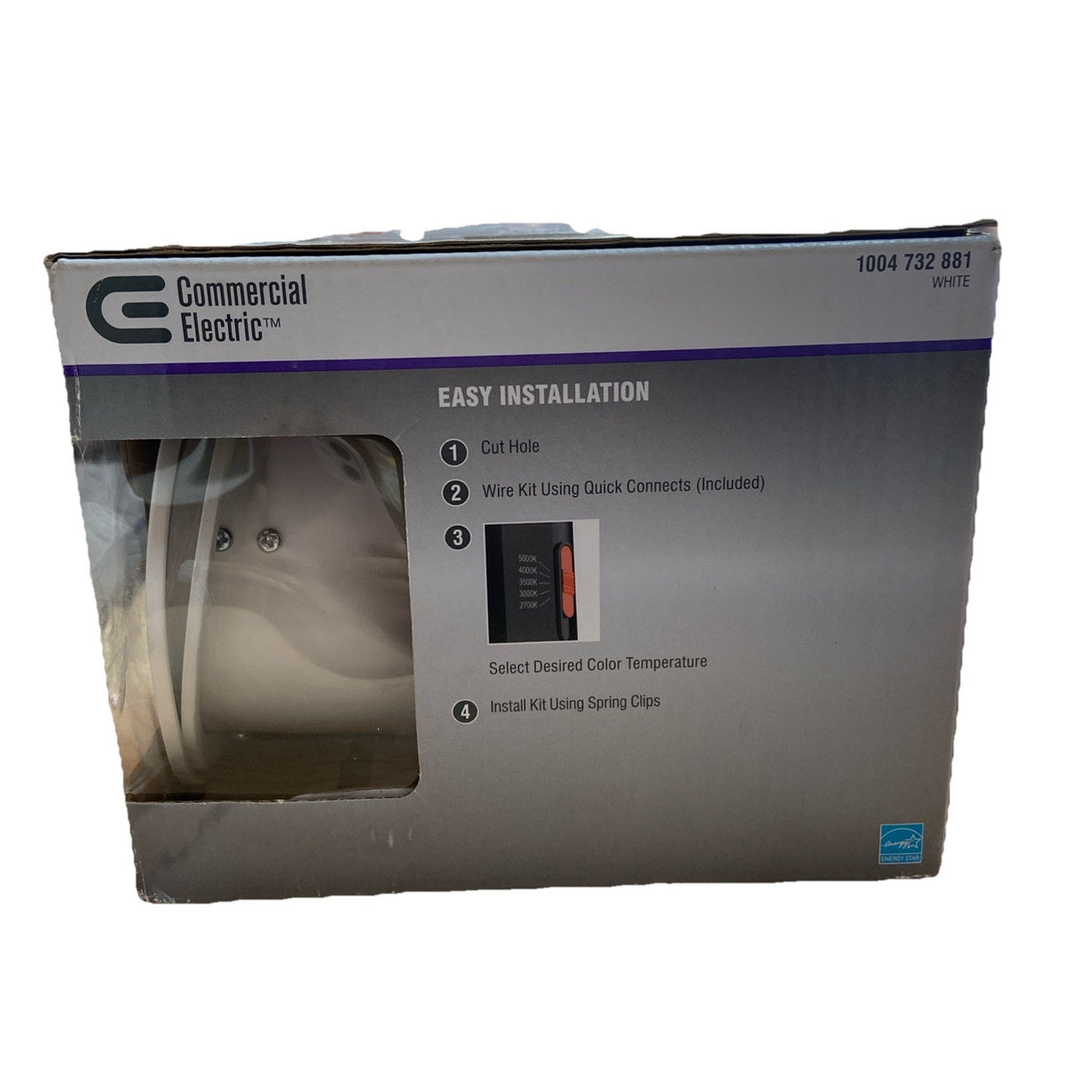 Commercial Electric 3 in. 2700K - 5000K White Blanco Recessed Integrated LED