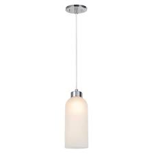 Subway Round 12-Watt 1 Light Chrome Modern Integrated LED Mini Pendant Light