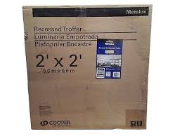 Metalux 22LCRL3040C 2' x 2' 51W Equivalent LED White Center Lens Troffer NEW