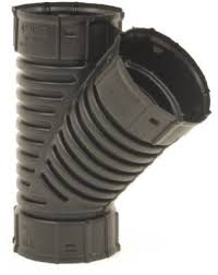 Advanced Drainage Systems Singlewall Poly Snap Drain Tube Wye, 4-In. 0422AA