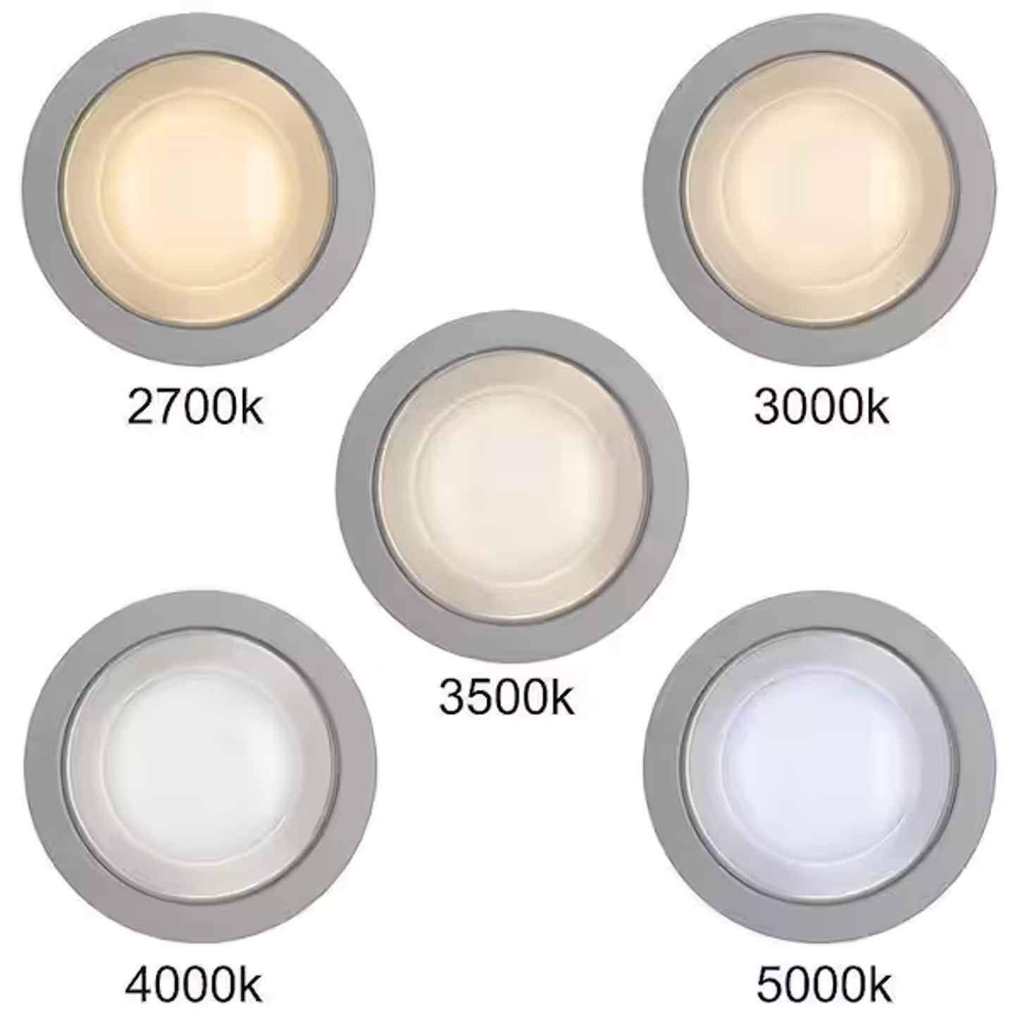 Commercial Electric 4" LED Color Changing Recessed with Interchangeable Trims...