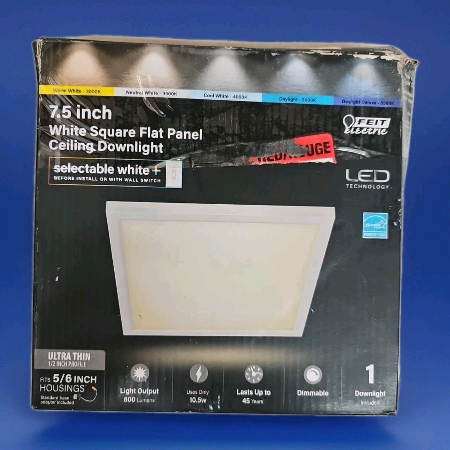 Feit Electric 74184-74208/6WYCA Indoor Surface Flush Mount Downlight LED Fixture