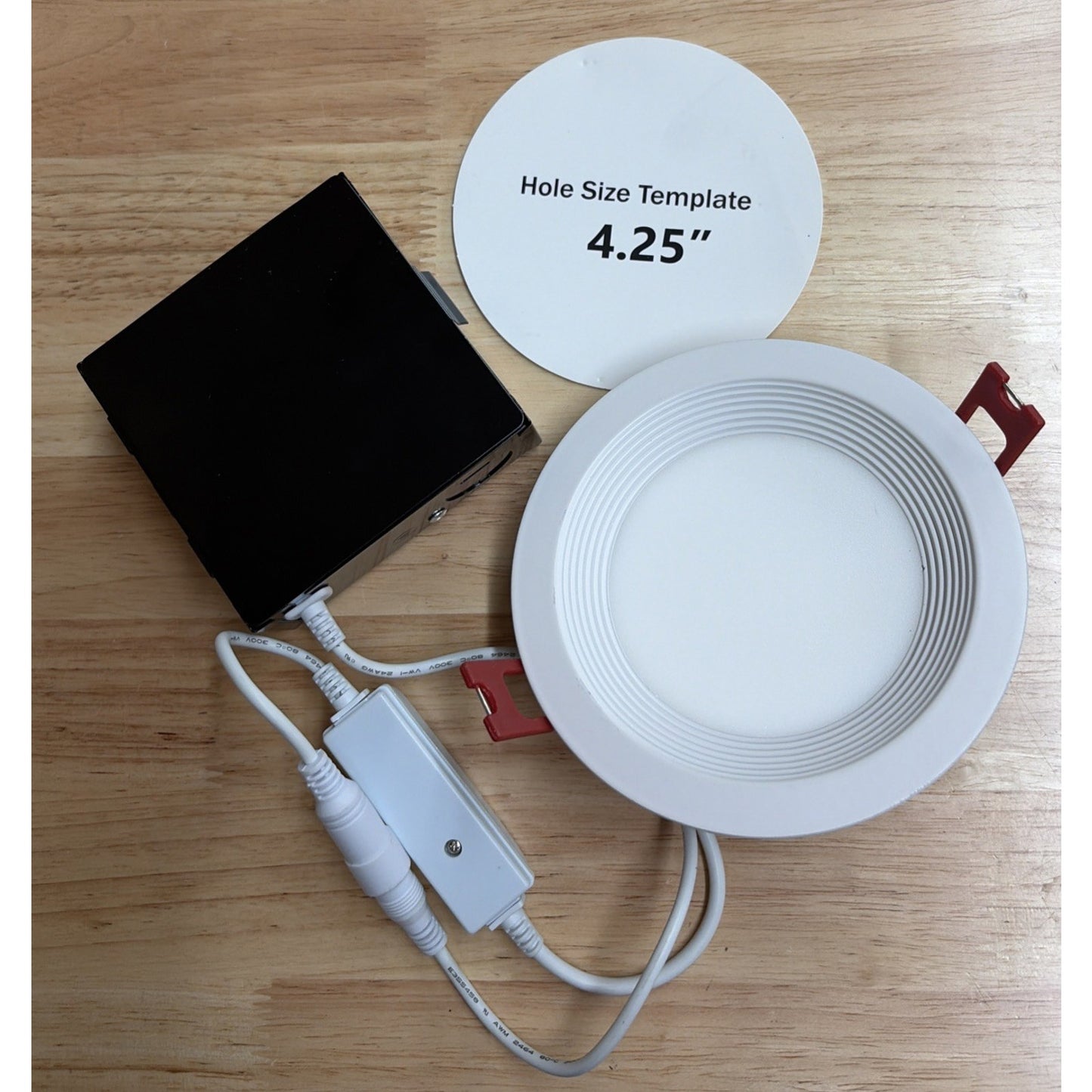 Commercial Electric Slim LED Color Changing Glare Control Recessed Kit 4in White