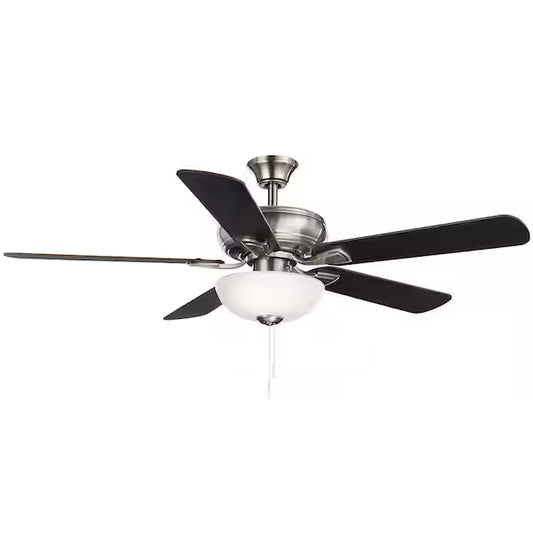 Hampton Bay Rothley II 52 in. LED Ceiling Fan (Black/Silver/White) — Replacement Parts Only (Not a Complete Fan)