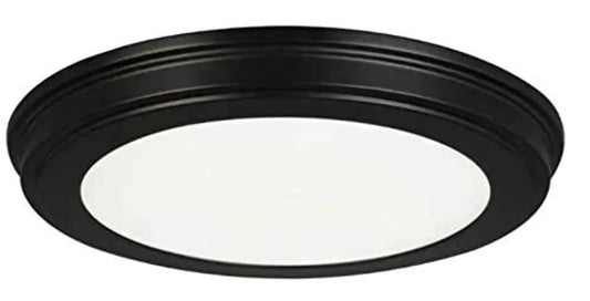 Quoizel Covington 2 -Light 13-in Matte Black Semi Flush Mount Light